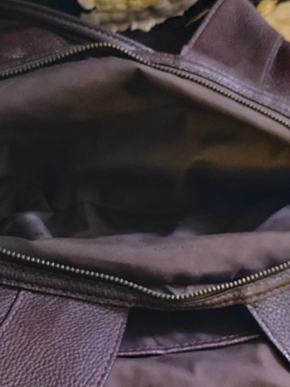 Coach Leather Shoulder Bag Chocolate Brown With 2 Lrg Separate Compartments.